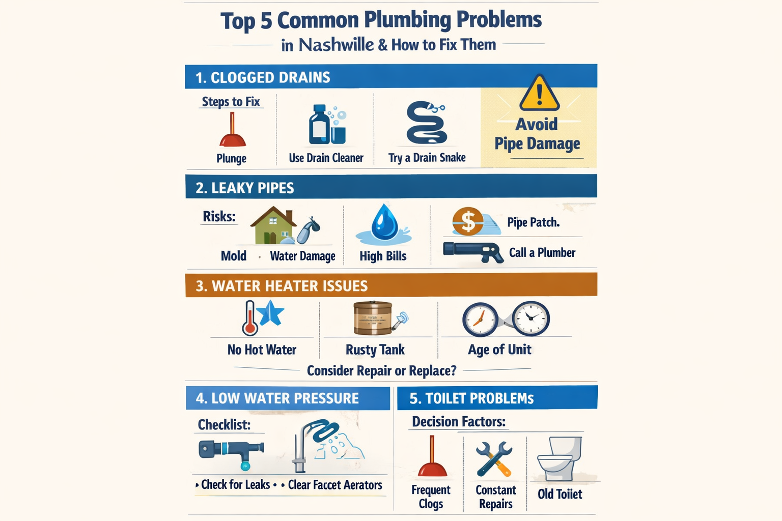 Top 5 Common Plumbing Problems in Nashville and How to Fix Them image 2